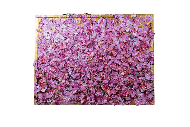 SCONTRINI IN ROSA/ PINK RECEIPTS  - a Paintings by Ekaterina Chorina